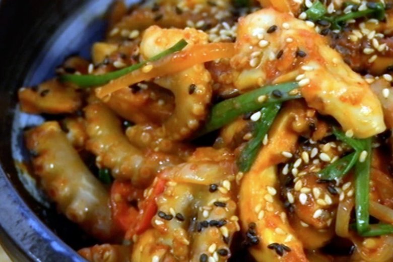 Fiery octopus (Ojingeo bokkeum)