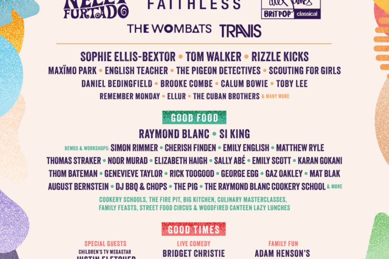 Poster advertising appearance at The Big Feastival - August 2025